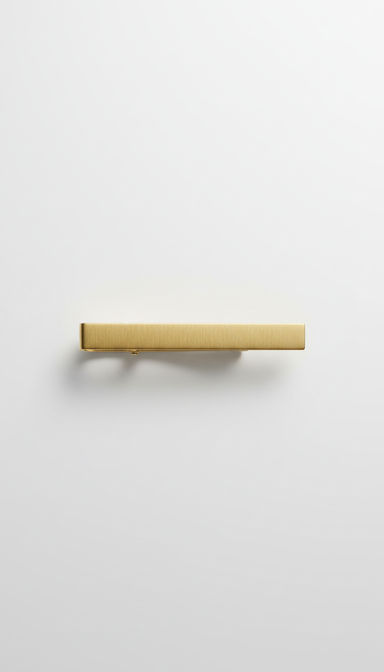 Brushed Gold Minimalist Tie Clip